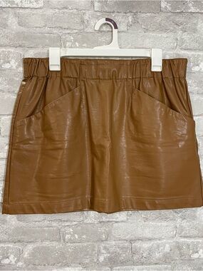 JOLT Faux Leather Mini Skirt